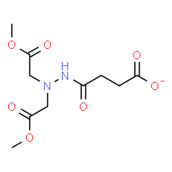 ChemSpider 2D Image | 4-[2,2-Bis(2-methoxy-2-oxoethyl)hydrazino]-4-oxobutanoate | C10H15N2O7