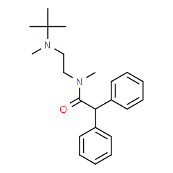 ChemSpider 2D Image | N-[2-[tert-butyl(methyl)amino]ethyl]-N-methyl-2,2-diphenylacetamide | C22H30N2O