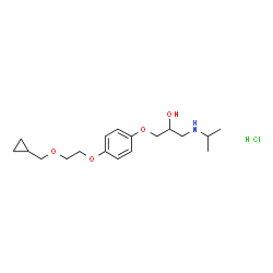 ChemSpider 2D Image | cicloprolol hydrochloride | C18H30ClNO4