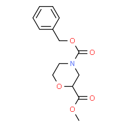 ChemSpider 2D Image | 4-Benzyl 2-methyl 2,4-morpholinedicarboxylate | C14H17NO5