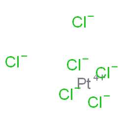 ChemSpider 2D Image | platinum(+4) cation hexachloride | Cl6Pt