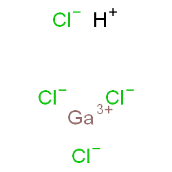 ChemSpider 2D Image | Gallium hydrogen chloride (1:1:4) | HCl4Ga