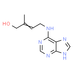 ChemSpider 2D Image | 2-methyl-4-(1H-purin-6-ylamino)but-2-en-1-ol | C10H13N5O