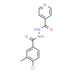 ChemSpider 2D Image | N'-(4-Chloro-3-methylbenzoyl)isonicotinohydrazide | C14H12ClN3O2