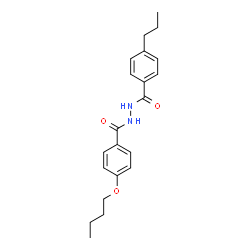 ChemSpider 2D Image | 4-Butoxy-N'-(4-propylbenzoyl)benzohydrazide | C21H26N2O3