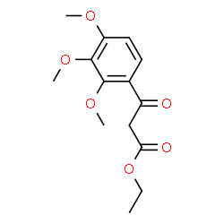 ChemSpider 2D Image | Ethyl 3-oxo-3-(2,3,4-trimethoxyphenyl)propanoate | C14H18O6