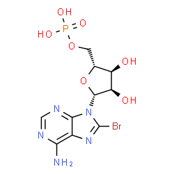 ChemSpider 2D Image | 8-Bromo-AMP | C10H13BrN5O7P