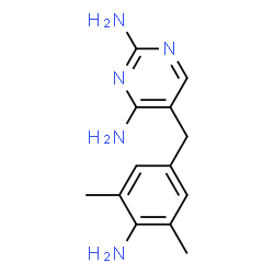 ChemSpider 2D Image | 5-(4-Amino-3,5-dimethylbenzyl)-2,4-pyrimidinediamine | C13H17N5