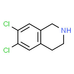 ChemSpider 2D Image | 6,7-Dichloro-1,2,3,4-tetrahydroisoquinoline | C9H9Cl2N