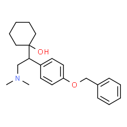 ChemSpider 2D Image | 1-[1-(4-Benzyloxyphenyl)-2-dimethylaminoethyl]-cyclohexanol | C23H31NO2