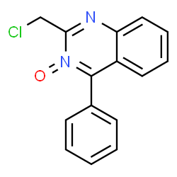 ChemSpider 2D Image | 2-(Chloromethyl)-4-phenylquinazoline 3-oxide | C15H11ClN2O