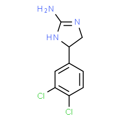ChemSpider 2D Image | 2-Amino-5-(3,4-dichlorophenyl)-2-imidazoline | C9H9Cl2N3