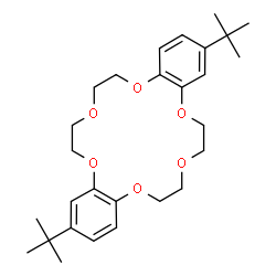 ChemSpider 2D Image | 4,4'(5')-DI-T-BUTYLDIBENZO-18-CROWN-6 | C28H40O6