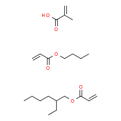 ChemSpider 2D Image | butyl prop-2-enoate; 2-ethylhexyl prop-2-enoate; 2-methylprop-2-enoic acid | C22H38O6