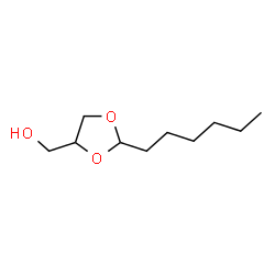 ChemSpider 2D Image | HEPTANAL 1,2-GLYCERYL ACETAL | C10H20O3