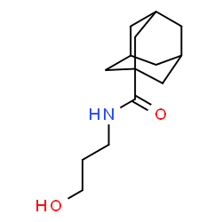 ChemSpider 2D Image | N-(3-Hydroxypropyl)-1-adamantanecarboxamide | C14H23NO2