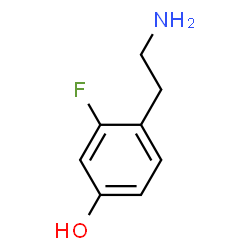 ChemSpider 2D Image | 4-(2-Aminoethyl)-3-fluorophenol | C8H10FNO
