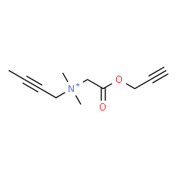 ChemSpider 2D Image | N,N-Dimethyl-N-[2-oxo-2-(2-propyn-1-yloxy)ethyl]-2-butyn-1-aminium | C11H16NO2