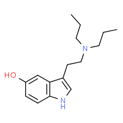ChemSpider 2D Image | 3-[2-(Dipropylamino)ethyl]-1H-indol-5-ol | C16H24N2O