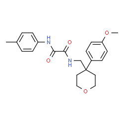 ChemSpider 2D Image | N-{[4-(4-Methoxyphenyl)tetrahydro-2H-pyran-4-yl]methyl}-N'-(4-methylphenyl)ethanediamide | C22H26N2O4