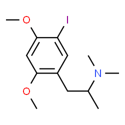 ChemSpider 2D Image | 2,4-dimethoxy-N,N-dimethyl-5-iodophenylisopropylamine | C13H20INO2