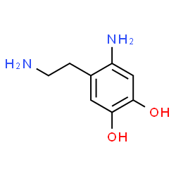 ChemSpider 2D Image | 4-Amino-5-(2-aminoethyl)-1,2-benzenediol | C8H12N2O2