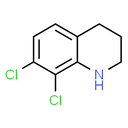 ChemSpider 2D Image | 7,8-Dichloro-1,2,3,4-tetrahydroquinoline | C9H9Cl2N