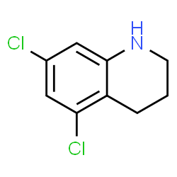 ChemSpider 2D Image | 5,7-Dichloro-1,2,3,4-tetrahydroquinoline | C9H9Cl2N