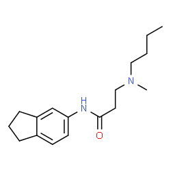 ChemSpider 2D Image | N~3~-Butyl-N-(2,3-dihydro-1H-inden-5-yl)-N~3~-methyl-beta-alaninamide | C17H26N2O