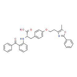 ChemSpider 2D Image | farglitazar | C34H30N2O5