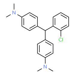 ChemSpider 2D Image | 4,4'-(2-Chlorobenzylidene)bis(N,N-dimethyl-aniline) | C23H25ClN2
