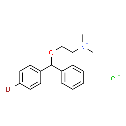 ChemSpider 2D Image | BROMODIPHENHYDRAMINE HYDROCHLORIDE | C17H21BrClNO