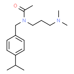 ChemSpider 2D Image | N-[3-(Dimethylamino)propyl]-N-(4-isopropylbenzyl)acetamide | C17H28N2O