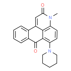 ChemSpider 2D Image | 3-Methyl-6-(1-piperidinyl)-3H-naphtho[1,2,3-de]quinoline-2,7-dione | C22H20N2O2
