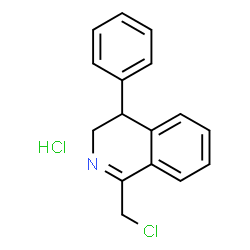 ChemSpider 2D Image | 1-(chloromethyl)-4-phenyl-3,4-dihydroisoquinoline hydrochloride | C16H15Cl2N