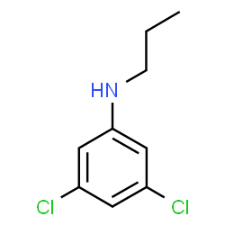 ChemSpider 2D Image | 3,5-Dichloro-N-propylaniline | C9H11Cl2N