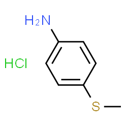 ChemSpider 2D Image | 4-(Methylsulfanyl)aniline hydrochloride (1:1) | C7H10ClNS