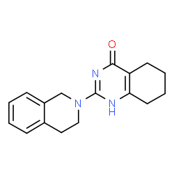 ChemSpider 2D Image | 4-quinazolinol, 2-(3,4-dihydro-2(1H)-isoquinolinyl)-5,6,7,8-tetrahydro- | C17H19N3O