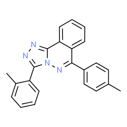 ChemSpider 2D Image | 3-(2-Methylphenyl)-6-(4-methylphenyl)[1,2,4]triazolo[3,4-a]phthalazine | C23H18N4