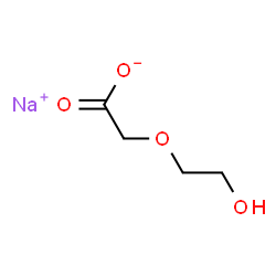 ChemSpider 2D Image | Sodium (2-hydroxyethoxy)acetate | C4H7NaO4