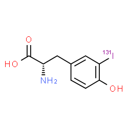 ChemSpider 2D Image | IOTYROSINE I-131 | C9H10131INO3