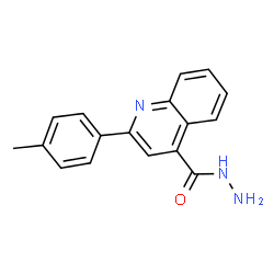 ChemSpider 2D Image | 2-(p-Tolyl)quinoline-4-carbohydrazide | C17H15N3O