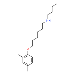 ChemSpider 2D Image | N-Butyl-6-(2,4-dimethylphenoxy)-1-hexanamine | C18H31NO