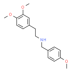 ChemSpider 2D Image | [2-(3,4-Dimethoxyphenyl)ethyl](4-methoxybenzyl)amine | C18H23NO3