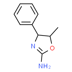 ChemSpider 2D Image | 5-Methyl-4-phenyl-4,5-dihydro-1,3-oxazol-2-amine | C10H12N2O