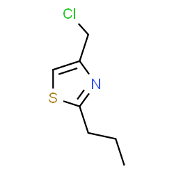ChemSpider 2D Image | 4-(Chloromethyl)-2-propylthiazole | C7H10ClNS