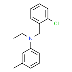 ChemSpider 2D Image | m-Toluidine, N-(o-chlorobenzyl)-N-ethyl- | C16H18ClN