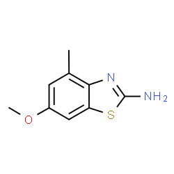 ChemSpider 2D Image | 6-Methoxy-4-methyl-1,3-benzothiazol-2-amine | C9H10N2OS