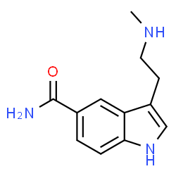 ChemSpider 2D Image | 3-[2-(Methylamino)ethyl]-1H-indole-5-carboxamide | C12H15N3O