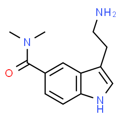 ChemSpider 2D Image | 3-(2-Aminoethyl)-N,N-dimethyl-1H-indole-5-carboxamide | C13H17N3O